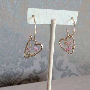 Floral Heart Earrings